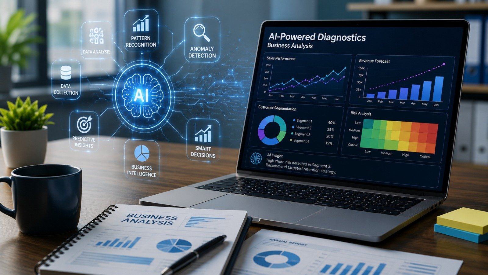 AI-Powered Diagnostics advisory visual